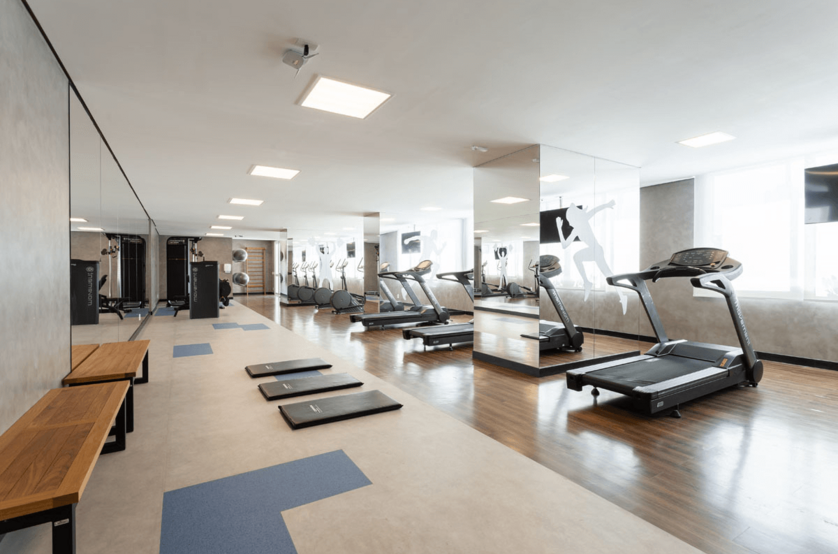 Fitness com 150m² (foto do local)