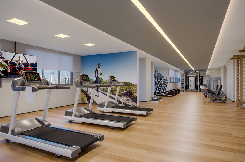 Fitness 198m² (Perspectiva artística)