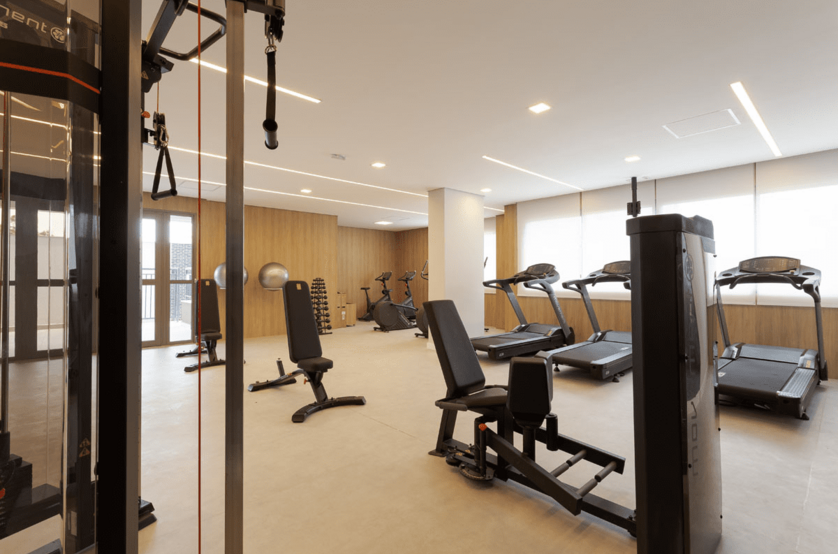 Fitness com 75m² (foto do local)