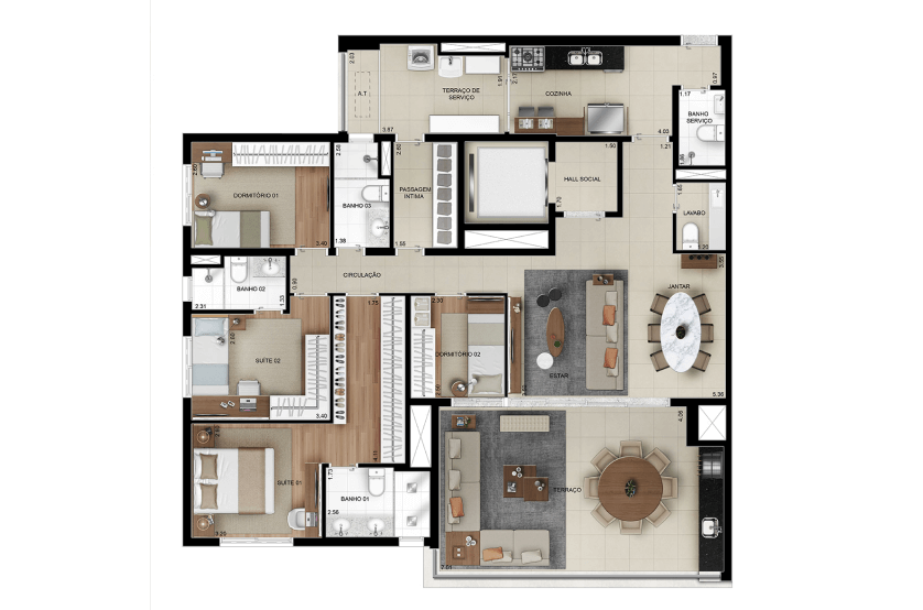 4 dorms. (2 suítes) - final 01