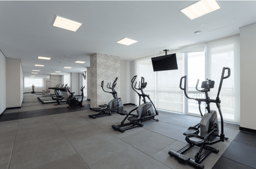 Fitness com 240m² (foto do local)