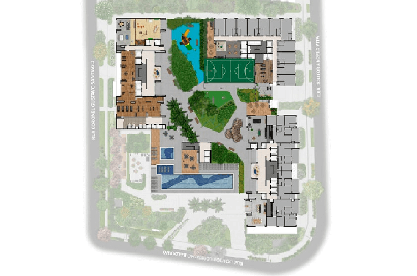 Implantação lazer (Perspectiva artística)