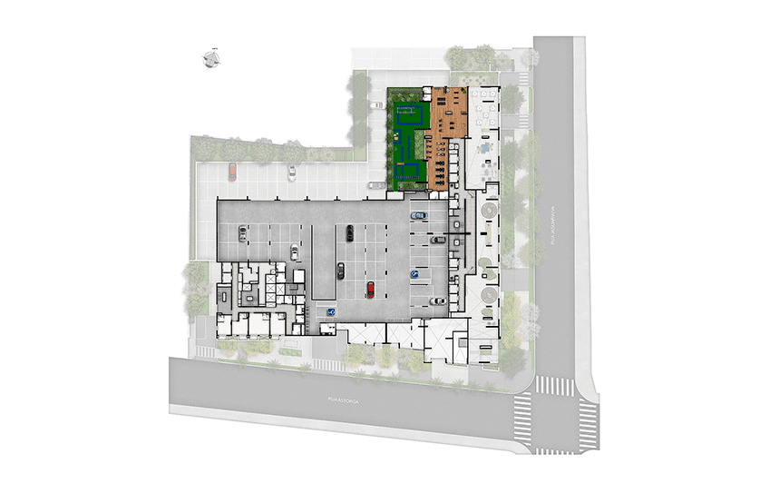 Primeiro pavimento (Perspectiva artística) 