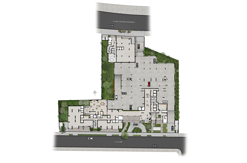 Implantação Térreo (Perspectiva artística) 