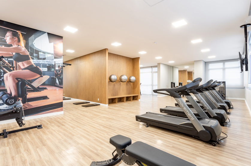 Fitness com 132m² (Foto do local)