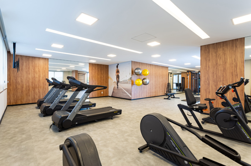 Fitness com 130m² (Foto do local)