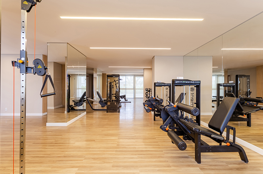 Fitness com 170 m² (Foto do local)