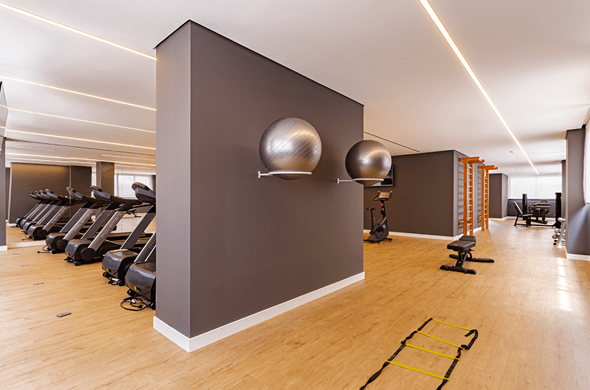 Fitness com 150m² - 4º Pavimento (Foto do local)