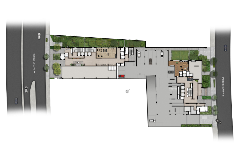 Implantação Térreo (Perspectiva artística)