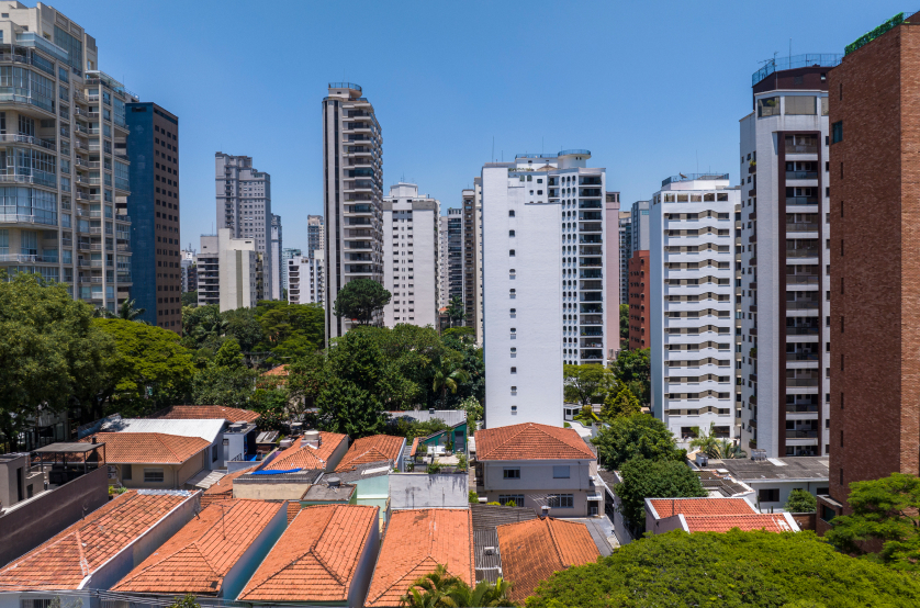 Vista do 6º andar da Av. Açoce (Foto da vista) 