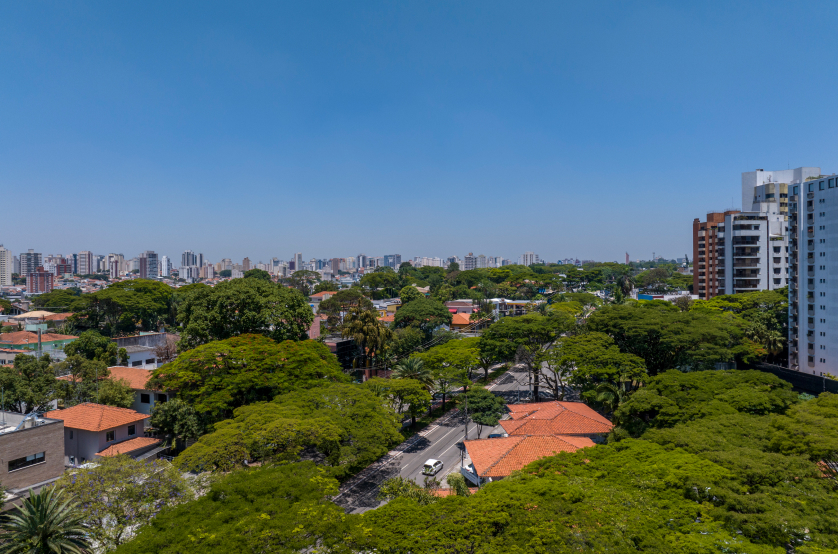 Vista do 9º andar da Av. Aicas (Foto da vista) 