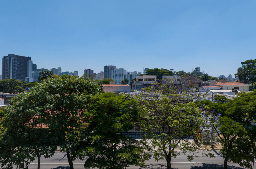 Vista do 2º andar da Av. Indianópolis (Foto da vista) 