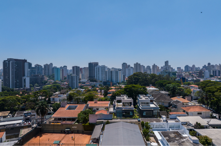 Vista do 9º andar da Av. Indianópolis (Foto da vista) 