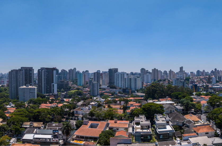 Vista do 14º andar da Av. Indianópolis (Foto da vista) 