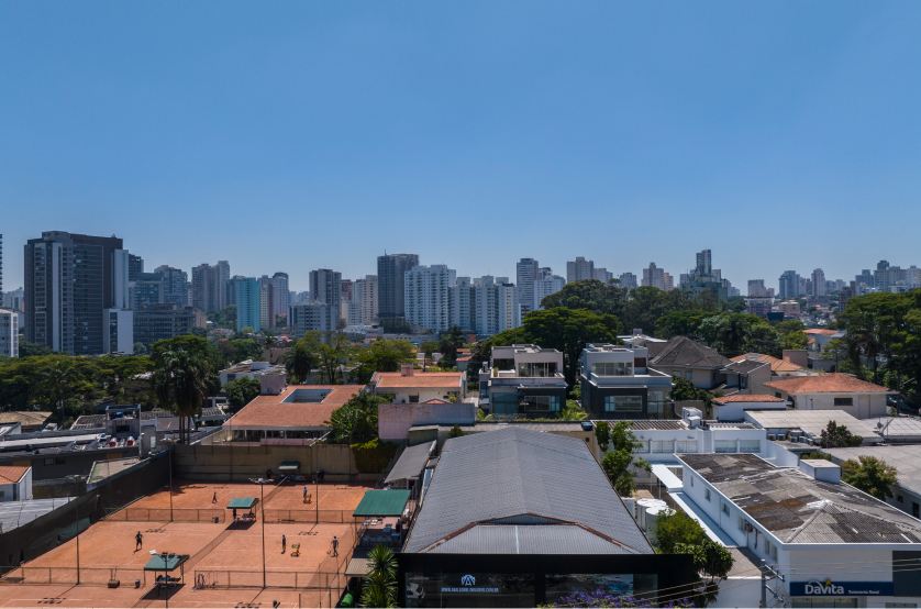 Vista do 6º andar da Av. Indianópolis (Foto da vista) 