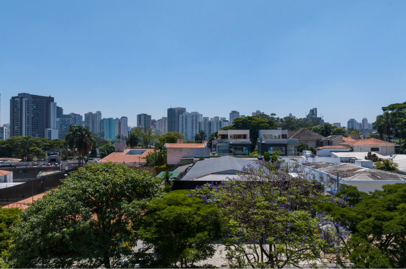 Vista do 3º andar da Av. Indianópolis (Foto da vista) 