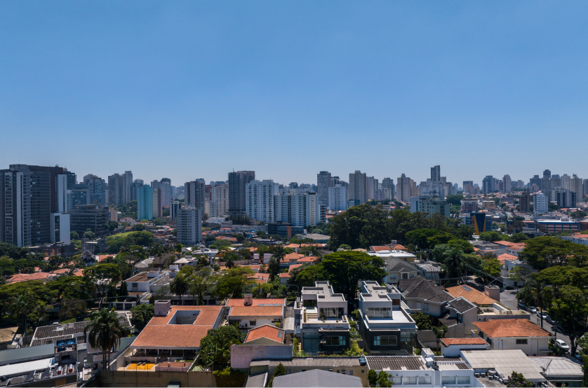 Vista do 12º andar da Av. Indianópolis (Foto da vista) 