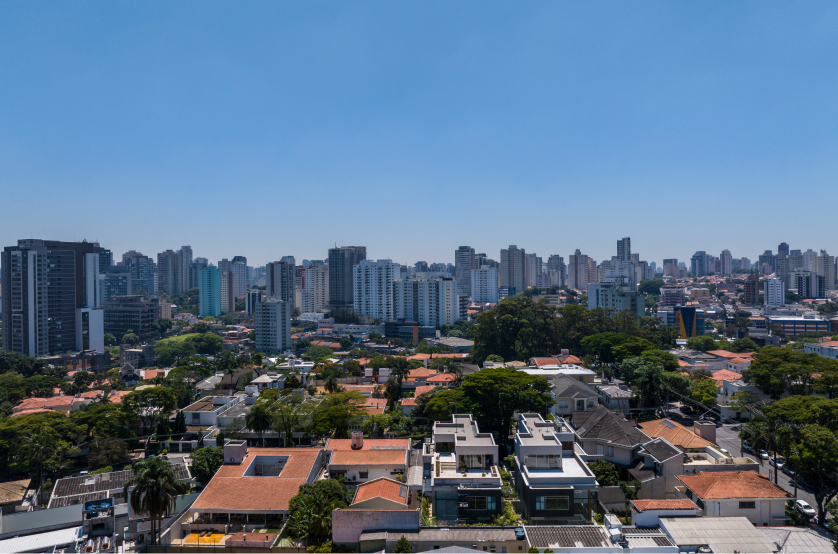 Vista do 13º andar da Av. Indianópolis (Foto da vista) 