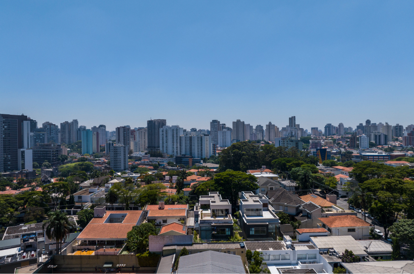 Vista do 11º andar da Av. Indianópolis (Foto da vista) 