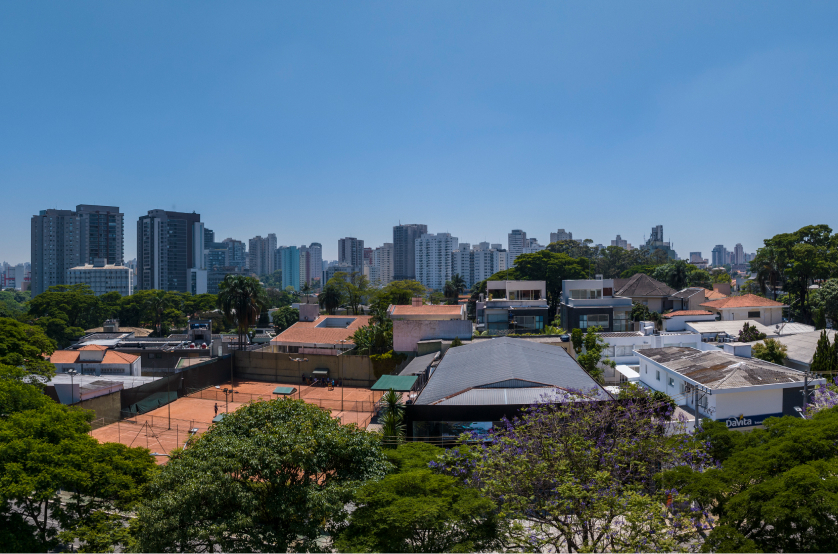 Vista do 4º andar da Av. Indianópolis (Foto da vista) 