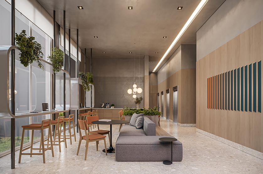 Coliving - Torre Grand Club (Perspectiva artística)