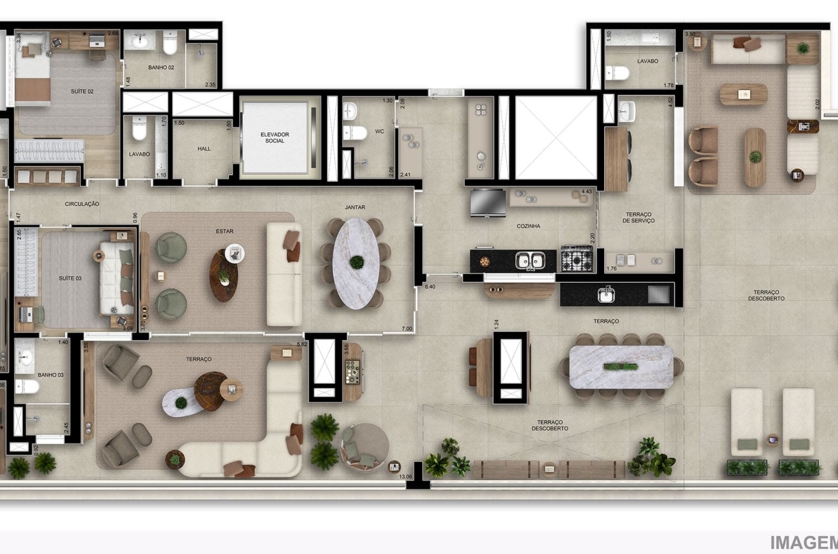 Penthouse 275m² (Perspectiva preliminar)