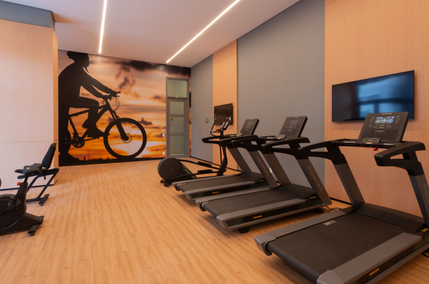 Fitness com 160m² (Foto do local)